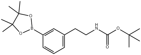 tert-butyl 3-(4,4,5,5-tetramethyl-1,3,2-dioxaborolan-2-yl)phenethylcarbamate Structural