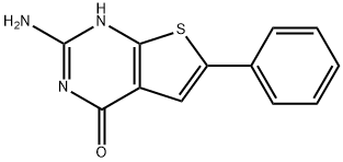 Thieno[2,3-d]pyrimidin-4(1H)-one, 2-amino-6-phenyl- Structural