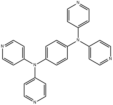 N1,N1,N4,N4-tetra(pyridin-4-yl)benzene-1,4-diamine Structural