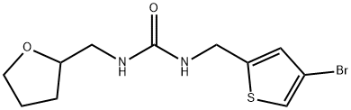 Urea, N-[(4-bromo-2-thienyl)methyl]-N'-[(tetrahydro-2-furanyl)methyl]- Structural
