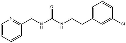 Urea, N-[2-(3-chlorophenyl)ethyl]-N'-(2-pyridinylmethyl)- Structural