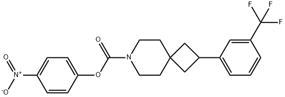 p-Nitrophenyl 2-(m-trifluoromethylphenyl)-7-aza-spiro[3.5]nonane-7-carboxylate Structural