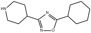 Piperidine, 4-(5-cyclohexyl-1,2,4-oxadiazol-3-yl)- Structural