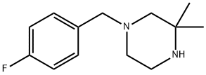 Piperazine, 1-[(4-fluorophenyl)methyl]-3,3-dimethyl- Structural