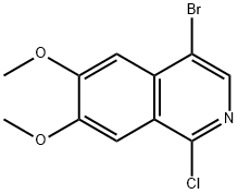 Isoquinoline, 4-bromo-1-chloro-6,7-dimethoxy- Structural