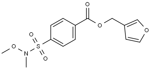 Benzoic acid, 4-[(methoxymethylamino)sulfonyl]-, 3-furanylmethyl ester Structural