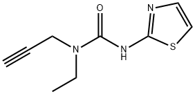 Urea, N-ethyl-N-2-propyn-1-yl-N'-2-thiazolyl- Structural