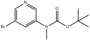 tert-butyl 5-bromopyridin-3-ylmethylcarbamate Structural