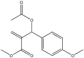 Methyl 2-[(acetyloxy)(4-methoxyphenyl)methyl]acrylate Structural
