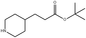 tert-butyl 3-(piperidin-4-yl)propanoate Structural