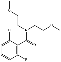 Benzamide, 2-chloro-6-fluoro-N,N-bis(2-methoxyethyl)- Structural
