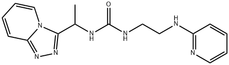 Urea, N-[2-(2-pyridinylamino)ethyl]-N'-[1-(1,2,4-triazolo[4,3-a]pyridin-3-yl)ethyl]- Structural