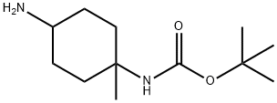 tert-butyl (4-amino-1-methylcyclohexyl)carbamate Structural