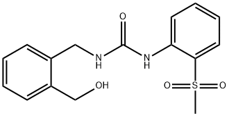 Urea, N-[[2-(hydroxymethyl)phenyl]methyl]-N'-[2-(methylsulfonyl)phenyl]- Structural