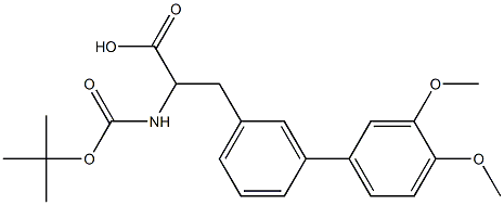 Boc-3-(3,4-dimethoxyphenyl)-DL-phenylalanine Structural
