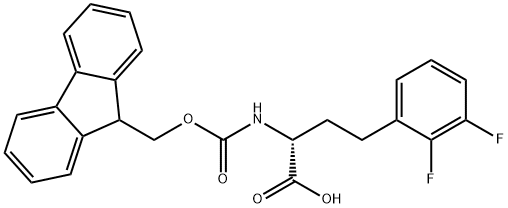 Fmoc-2,3-difluoro-D-homophenylalanine Structural