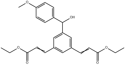 (2E,2'E)-Diethyl 3,3'-(5-(hydroxy(4-methoxyphenyl)methyl)-1,3-phenylene)diacrylate