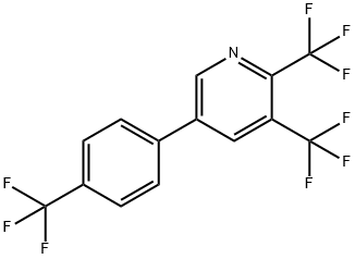 Pyridine, 2,3-bis(trifluoromethyl)-5-[4-(trifluoromethyl)phenyl]- Structural