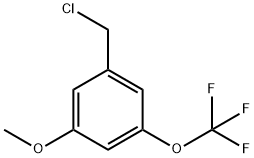 Benzene, 1-(chloromethyl)-3-methoxy-5-(trifluoromethoxy)- Structural