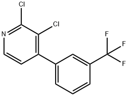 Pyridine, 2,3-dichloro-4-[3-(trifluoromethyl)phenyl]- Structural