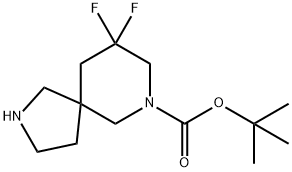 tert-butyl 9,9-difluoro-2,7-diazaspiro[4.5]decane-7-carboxylate Structural