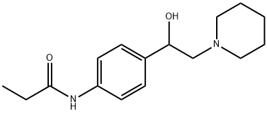 Propanamide, N-[4-[1-hydroxy-2-(1-piperidinyl)ethyl]phenyl]- Structural