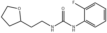 Urea, N-(2-fluorophenyl)-N'-[2-(tetrahydro-2-furanyl)ethyl]- Structural