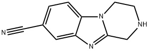 Pyrazino[1,2-a]benzimidazole-8-carbonitrile, 1,2,3,4-tetrahydro- Structural