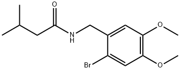 Butanamide, N-[(2-bromo-4,5-dimethoxyphenyl)methyl]-3-methyl- Structural