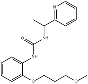 Urea, N-[2-(3-methoxypropoxy)phenyl]-N'-[1-(2-pyridinyl)ethyl]- Structural
