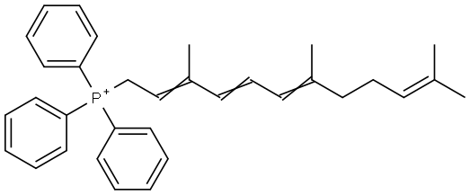 Phosphonium, triphenyl(3,7,11-trimethyl-2,4,6,10-dodecatetraen-1-yl)- Structural