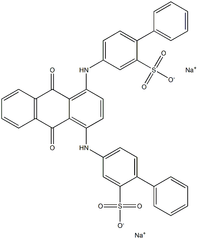 [1,1'-Biphenyl]sulfonic acid, 4,4''-[(9,10-dihydro-9,10-dioxo-1,4-anthracenediyl)diimino]bis-, disodium salt