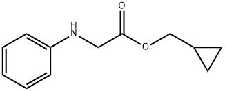 Glycine, N-phenyl-, cyclopropylmethyl ester Structural