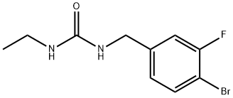 Urea, N-[(4-bromo-3-fluorophenyl)methyl]-N'-ethyl- Structural