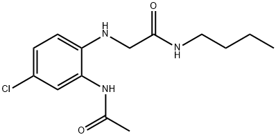 Acetamide, 2-[[2-(acetylamino)-4-chlorophenyl]amino]-N-butyl- Structural