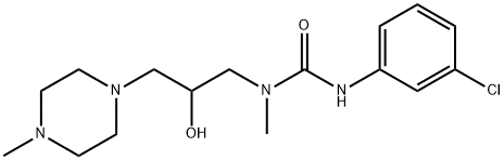 Urea, N'-(3-chlorophenyl)-N-[2-hydroxy-3-(4-methyl-1-piperazinyl)propyl]-N-methyl- Structural