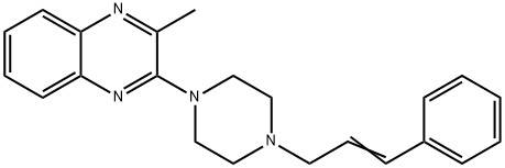 Quinoxaline, 2-methyl-3-[4-(3-phenyl-2-propen-1-yl)-1-piperazinyl]- Structural