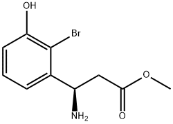 METHYL (3R)-3-AMINO-3-(2-BROMO-3-HYDROXYPHENYL)PROPANOATE