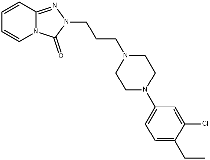 2-[3-[4-(3-chloro-4-ethylphenyl)piperazin-1-yl]propyl]-[1,2,4]triazolo[4,3-a]pyridin-3-one Structural
