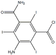 Benzoyl chloride, 3-amino-5-(aminocarbonyl)-2,4,6-triiodo- Structural