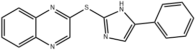 Quinoxaline, 2-[(5-phenyl-1H-imidazol-2-yl)thio]- Structural