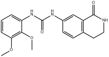 Urea, N-(2,3-dimethoxyphenyl)-N'-(1,2,3,4-tetrahydro-1-oxo-7-isoquinolinyl)- Structural