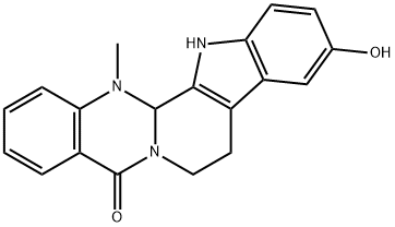 Indolo[2',3':3,4]pyrido[2,1-b]quinazolin-5(7H)-one, 8,13,13b,14-tetrahydro-10-hydroxy-14-methyl- Structural