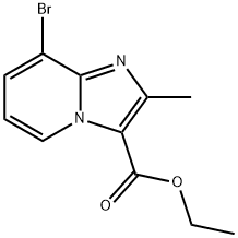 ethyl 8-bromo-2-methylimidazo[1,2-a]pyridine-3-carboxylate Structural