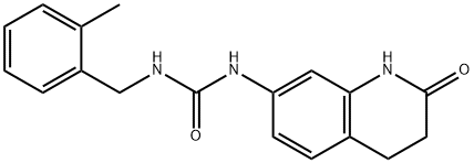 Urea, N-[(2-methylphenyl)methyl]-N'-(1,2,3,4-tetrahydro-2-oxo-7-quinolinyl)- Structural