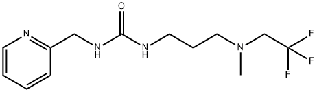 Urea, N-[3-[methyl(2,2,2-trifluoroethyl)amino]propyl]-N'-(2-pyridinylmethyl)- Structural