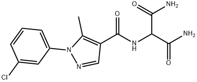 Propanediamide, 2-[[[1-(3-chlorophenyl)-5-methyl-1H-pyrazol-4-yl]carbonyl]amino]- Structural