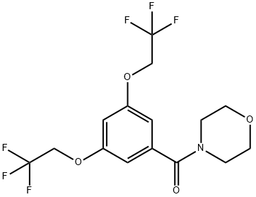 Methanone, [3,5-bis(2,2,2-trifluoroethoxy)phenyl]-4-morpholinyl- Structural