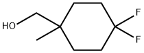 Cyclohexanemethanol, 4,4-difluoro-1-methyl- Structural