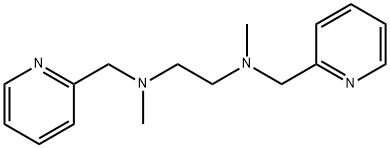 N,N'-dimethyl-N,N'-bis(pyridin-2-ylmethyl)ethane-1,2-diamine Structural